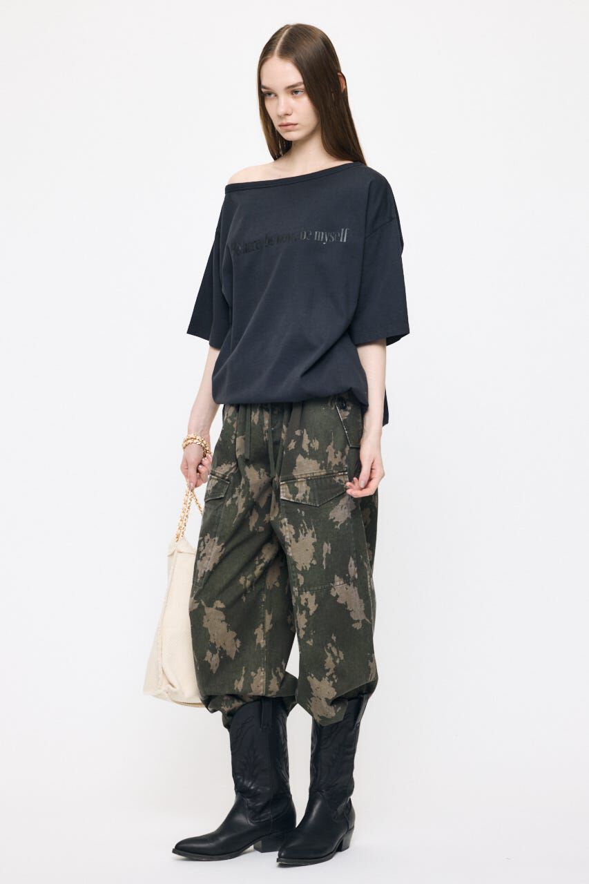 MOUSSY「ONE SHOULDER PIGMENT Tシャツ」|Tシャツ・カットソー|