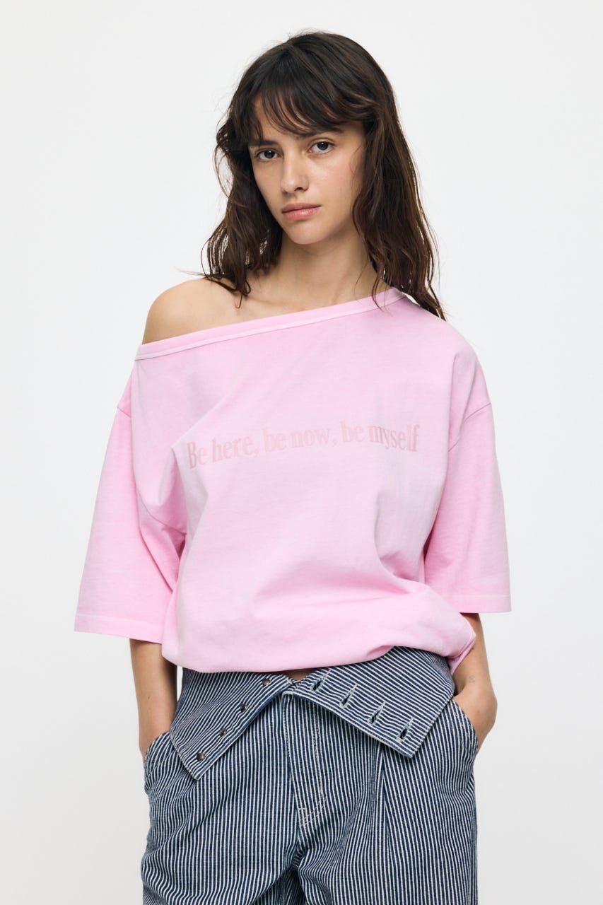 MOUSSY「ONE SHOULDER PIGMENT Tシャツ」|Tシャツ・カットソー|