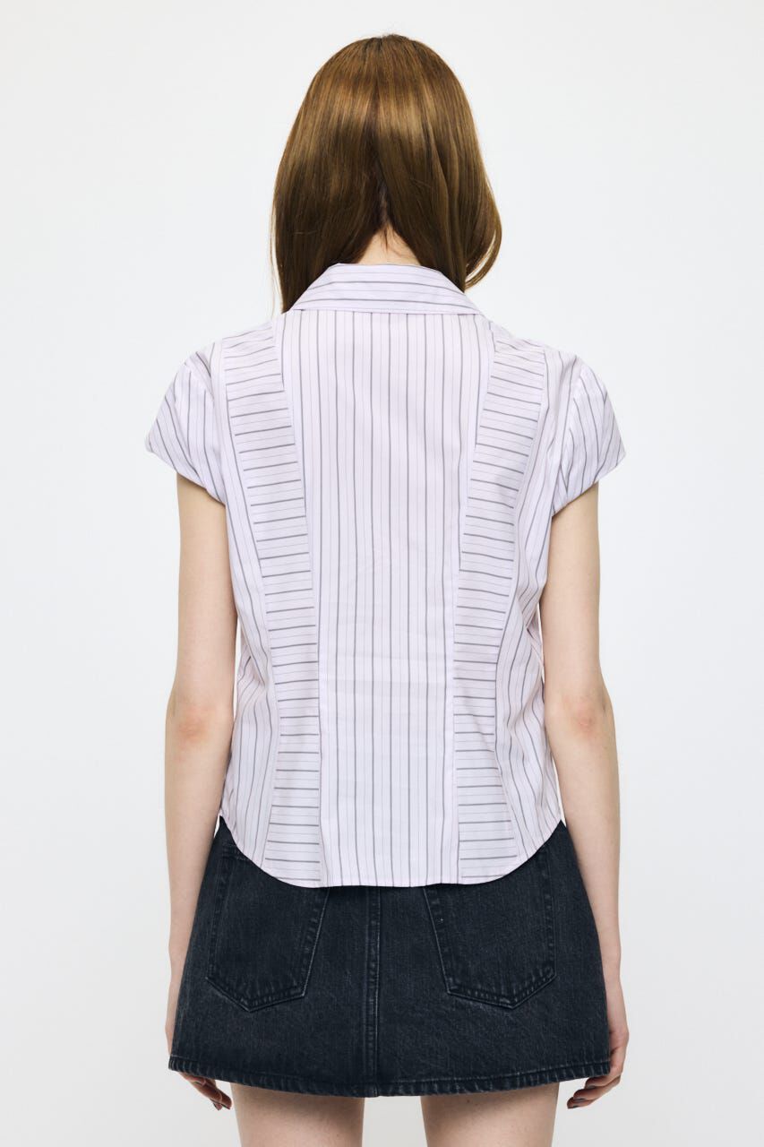 MOUSSY「STRIPE FIT ブラウス」|シャツ・ブラウス|