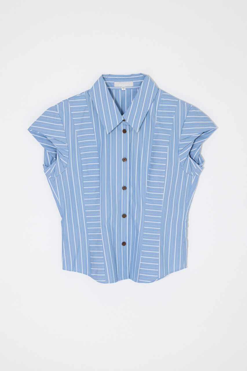 MOUSSY「STRIPE FIT ブラウス」|シャツ・ブラウス|