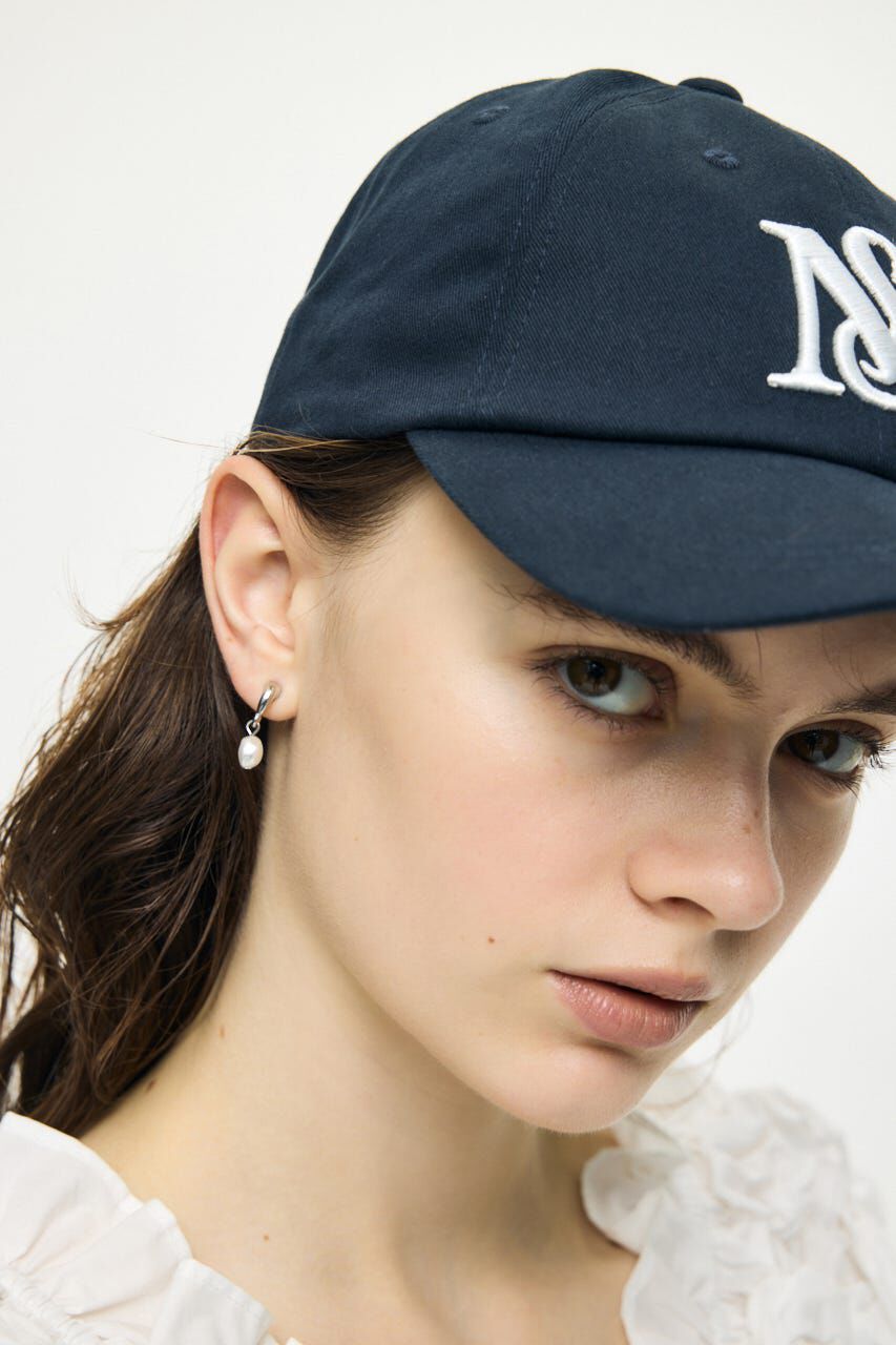 MOUSSY「F/PEARL DROP HOOP イヤリング」|ピアス|