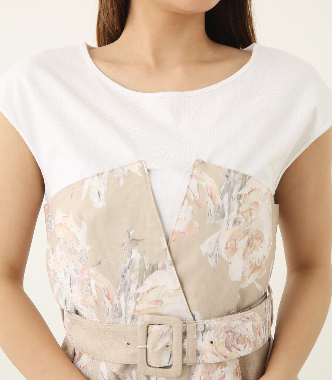  「oil paint flower TOP」|シャツ・ブラウス|