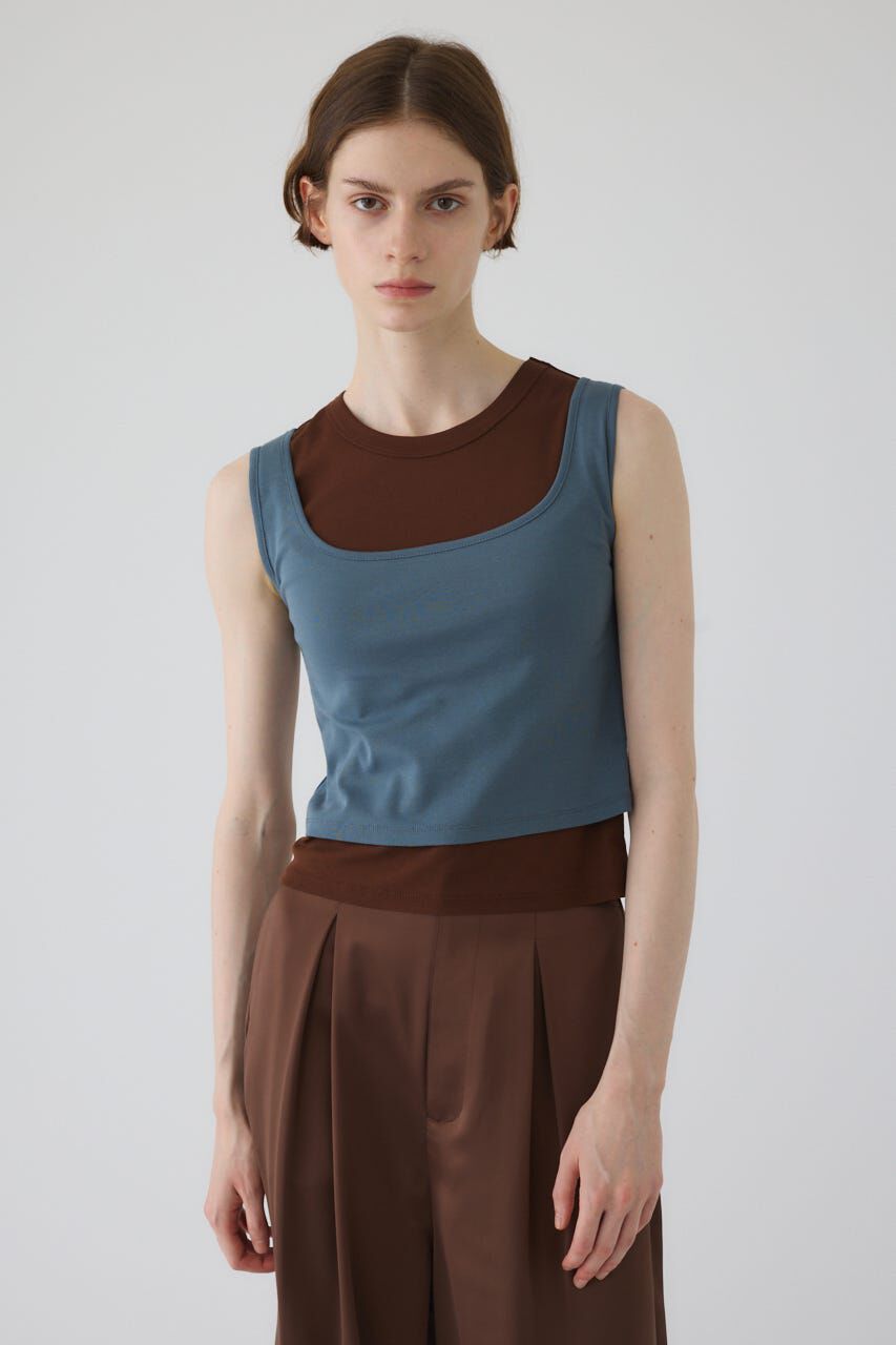 RIM.ARK 「High gauge cotton N/S set」|タンクトップ|L/BLU1