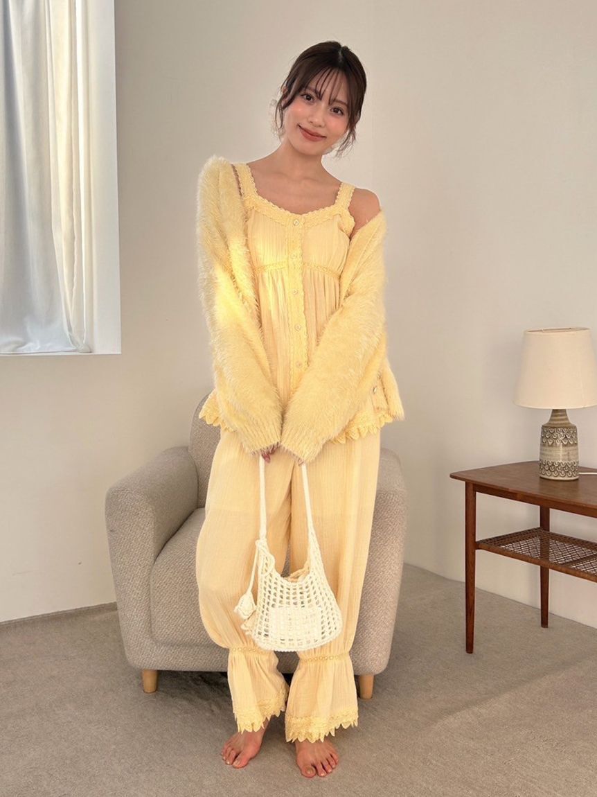 SNIDEL HOME「コットンガーゼロングパンツ」|ルームウェア|