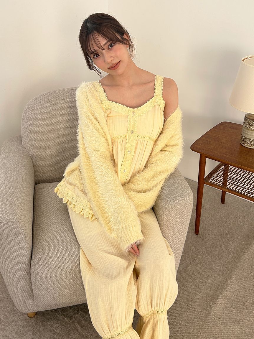SNIDEL HOME「コットンガーゼロングパンツ」|ルームウェア|