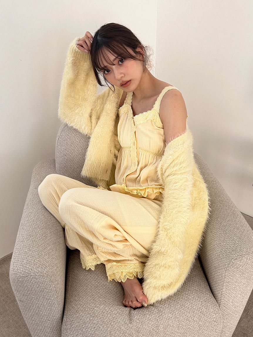 SNIDEL HOME「コットンガーゼロングパンツ」|ルームウェア|