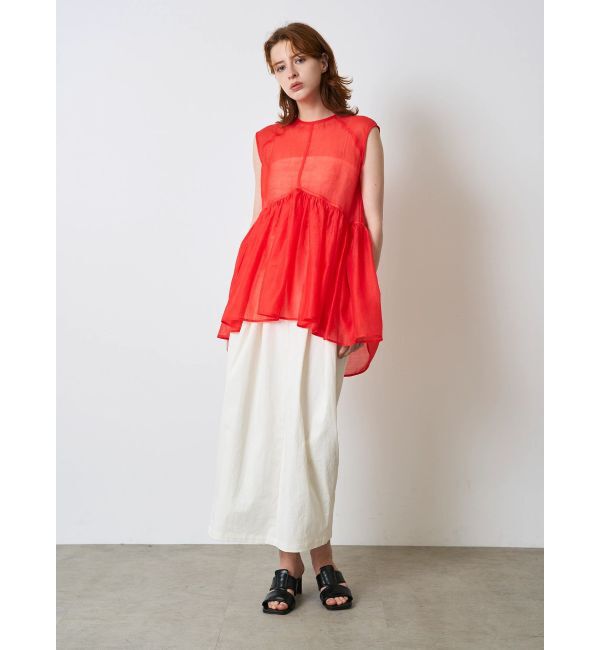 ELENDEEK「SHEER PEPLUM BL」|シャツ・ブラウス|