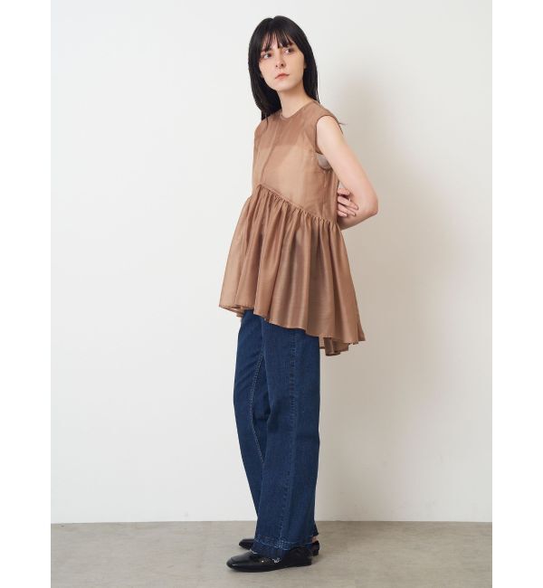 ELENDEEK「SHEER PEPLUM BL」|シャツ・ブラウス|