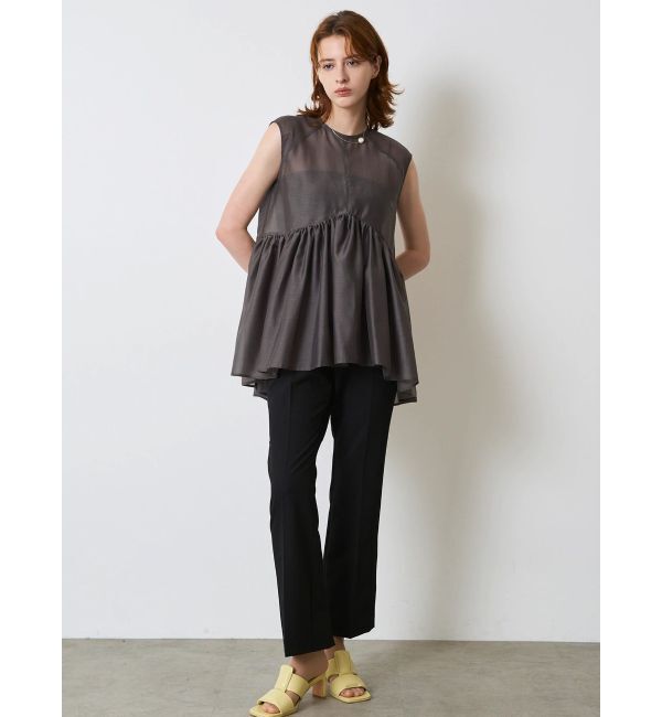 ELENDEEK「SHEER PEPLUM BL」|シャツ・ブラウス|