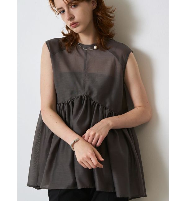 ELENDEEK「SHEER PEPLUM BL」|シャツ・ブラウス|