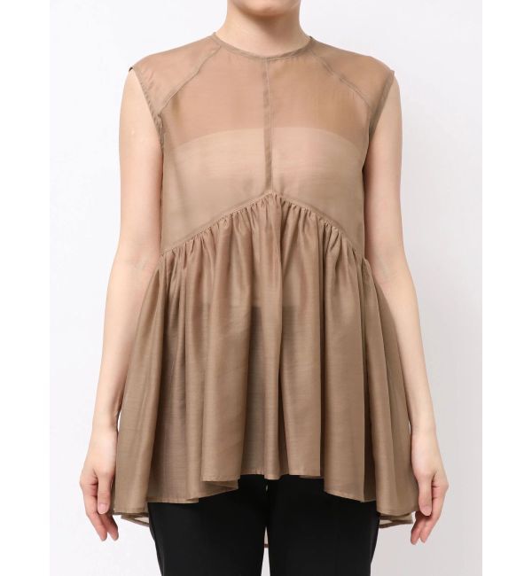 ELENDEEK「SHEER PEPLUM BL」|シャツ・ブラウス|