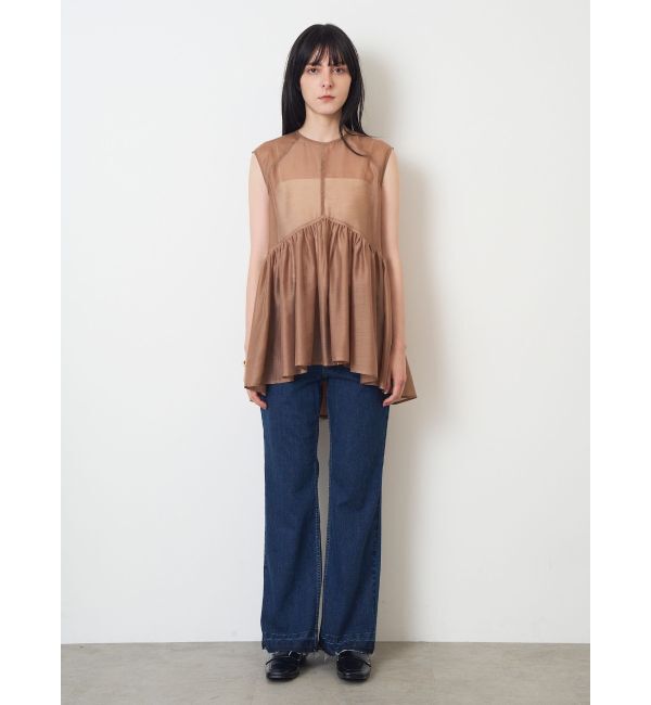 ELENDEEK「SHEER PEPLUM BL」|シャツ・ブラウス|