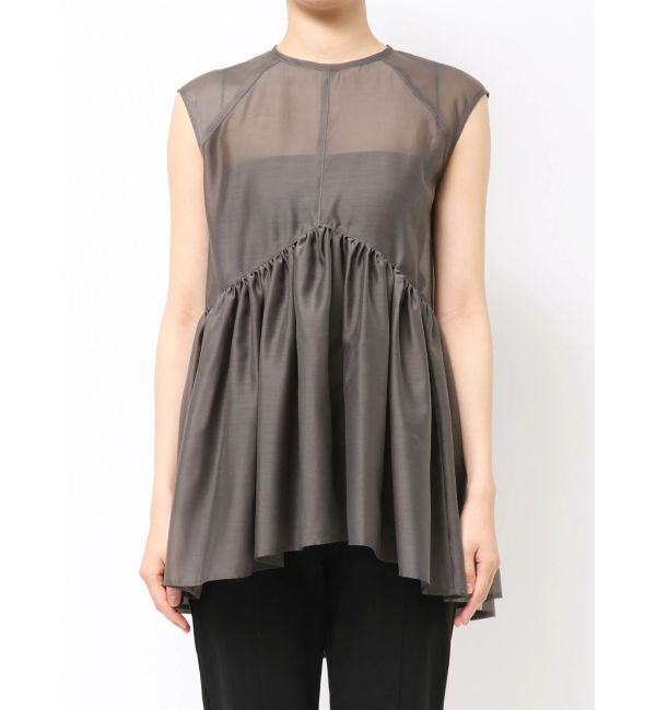 ELENDEEK「SHEER PEPLUM BL」|シャツ・ブラウス|
