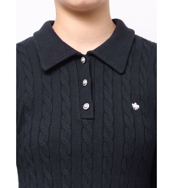 dazzlin「【POLO BCSコラボ/20周年記念復刻！】ケーブルポロニットワンピース」|ワンピース|
