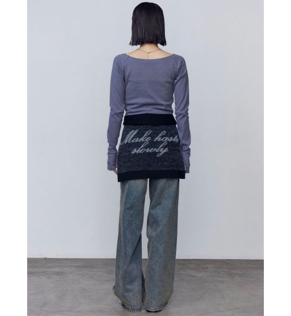 EMODA「ロゴクロップドロングスリーブTシャツ」|Tシャツ・カットソー|