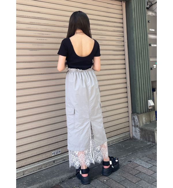 MURUA「バックシャンリブカットソー」|Tシャツ・カットソー|