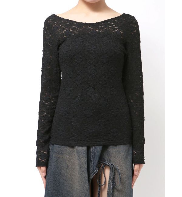 EVRIS「バックオープンレーストップス」|Tシャツ・カットソー|