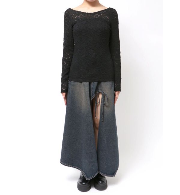 EVRIS「バックオープンレーストップス」|Tシャツ・カットソー|
