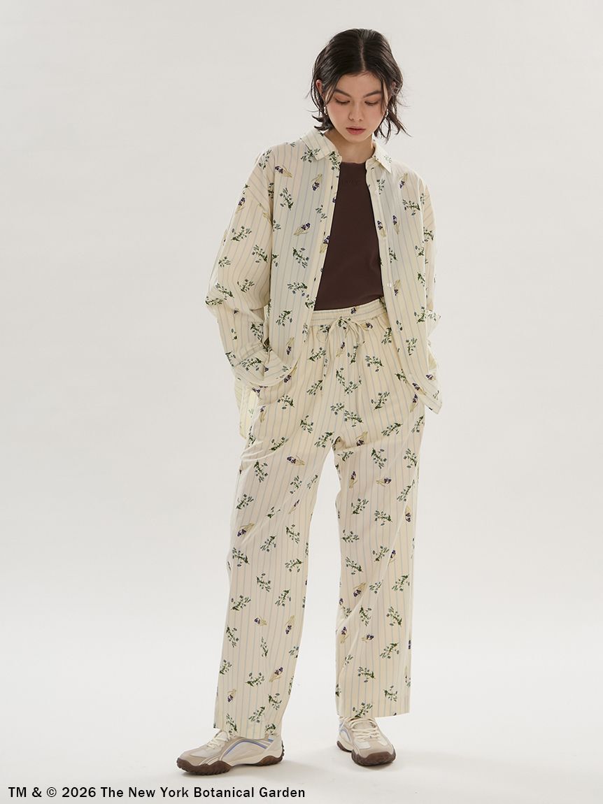 emmi atelier「【emmi&times;NYBG】ストライプリラックスパンツ【セットアップ対応】/ウォッシャブル」|チノ|