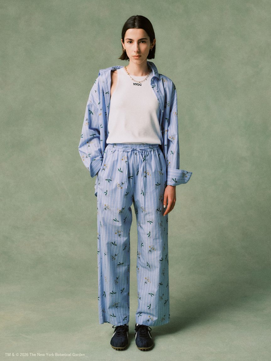 emmi atelier「【emmi&times;NYBG】ストライプリラックスパンツ【セットアップ対応】/ウォッシャブル」|チノ|