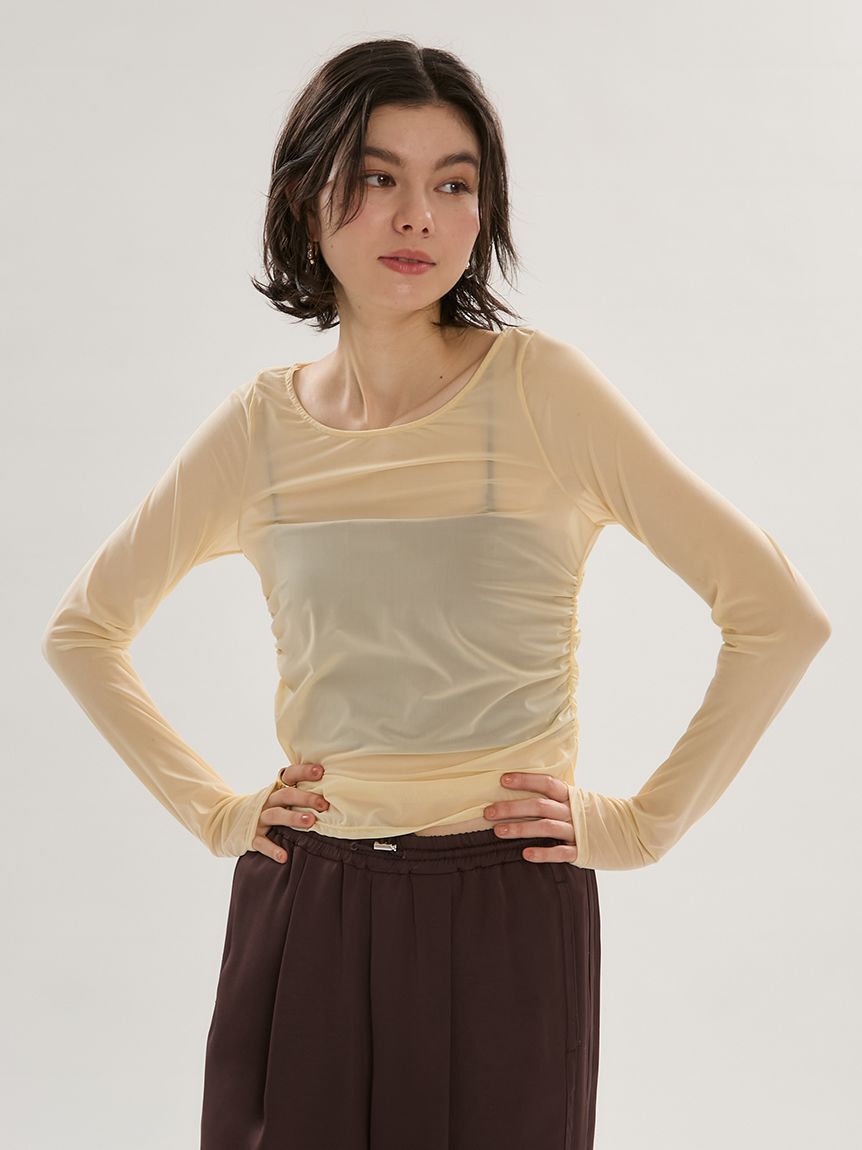 emmi atelier「パワーメッシュアクティブカットソー」|Tシャツ・カットソー|