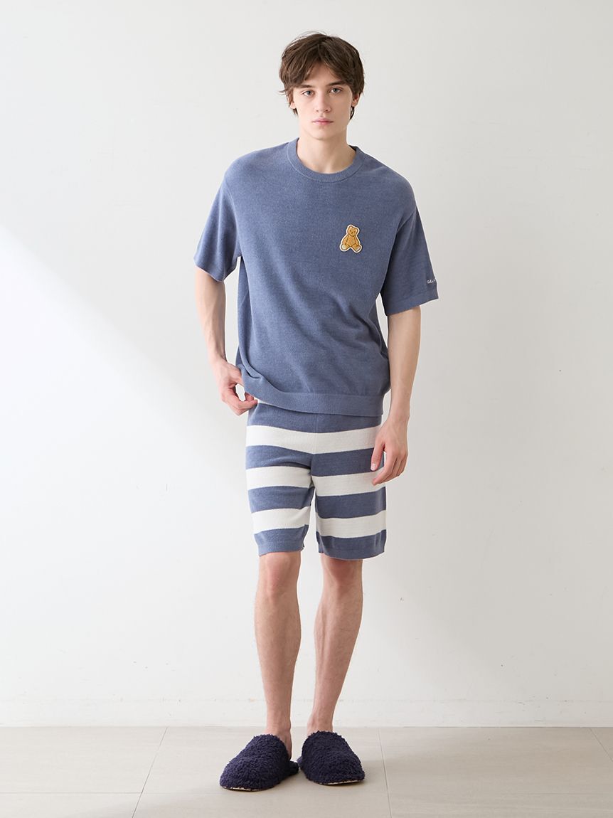 GELATO PIQUE HOMME「【ONLINE限定】【HOMME】エアモコベアワンポイントセットアップ」|ルームウェア|