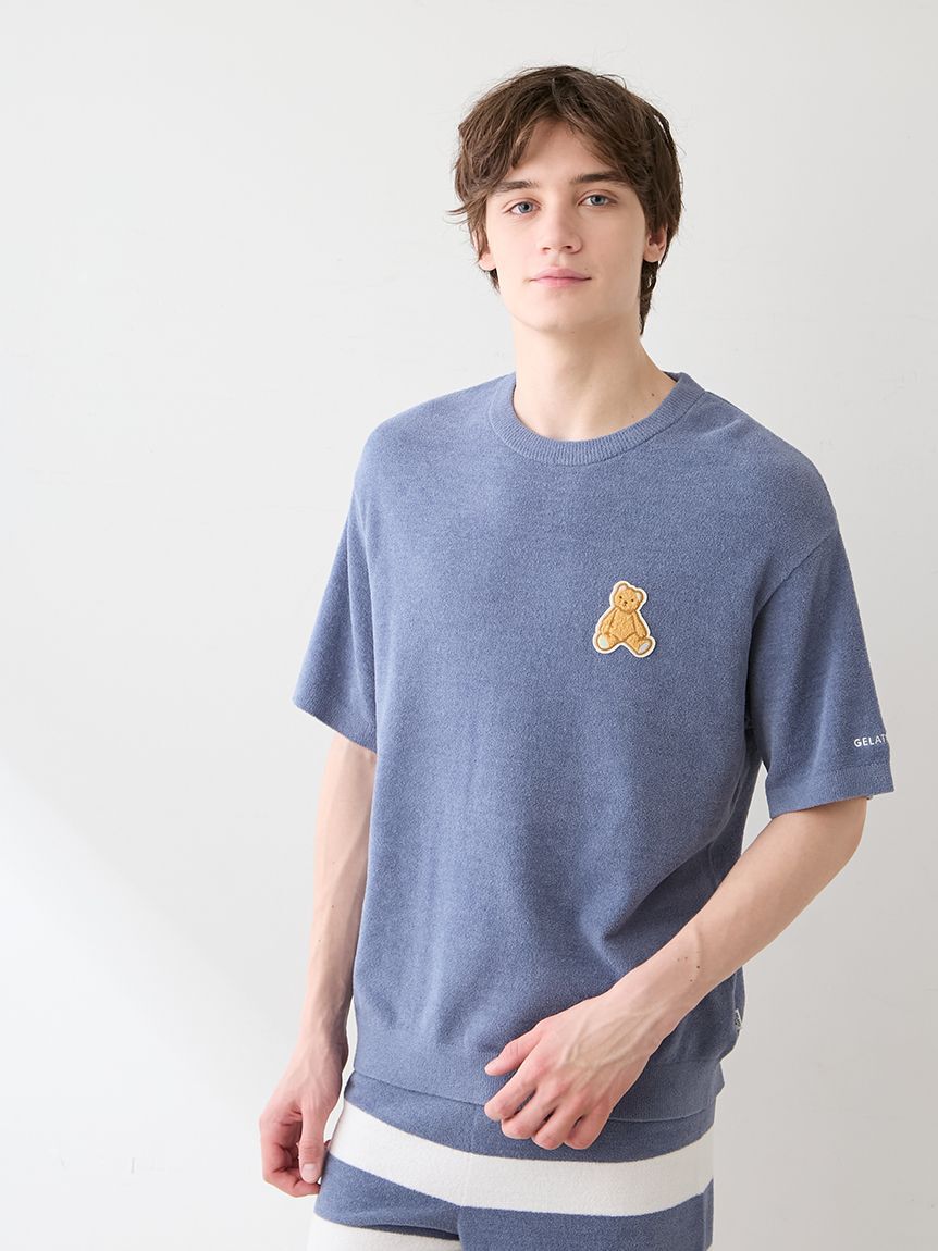 GELATO PIQUE HOMME「【ONLINE限定】【HOMME】エアモコベアワンポイントセットアップ」|ルームウェア|
