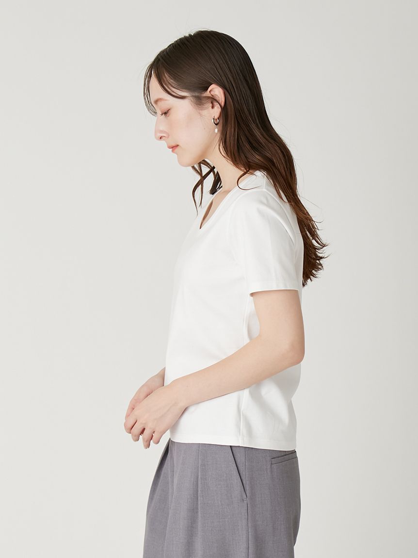 FRAY I.D「ラウンドネックTシャツ／接触冷感」|Tシャツ・カットソー|