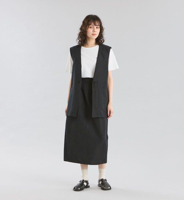 MACKINTOSH PHILOSOPHY「GREY LABEL リネンナイロンジレ」|ブルゾン・スタジャン|