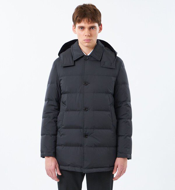 MACKINTOSH PHILOSOPHY「ナイロンハイマルチ WELLINGTON HOOD BT short(ウェリントンフードボタンスルーショート)」|ダウン|