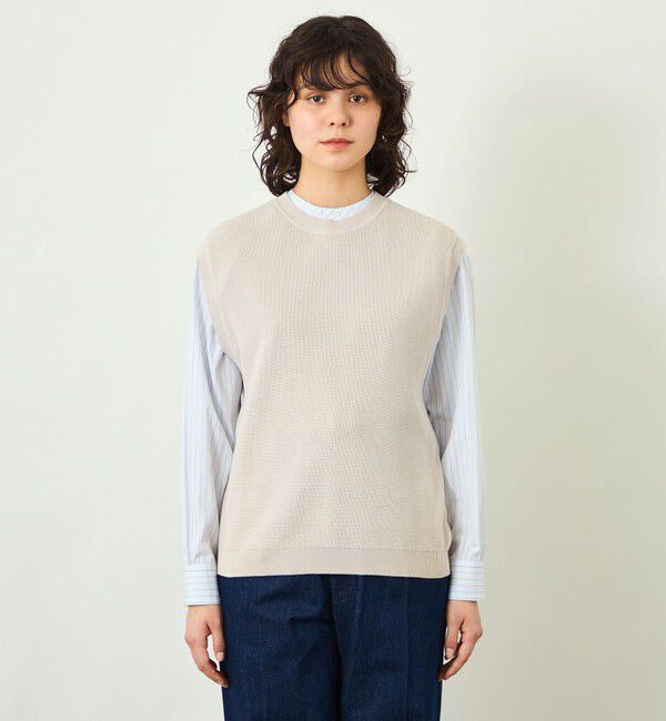 MACKINTOSH PHILOSOPHY「GREY LABEL ファインコットンニットベスト」|ニット・セーター|