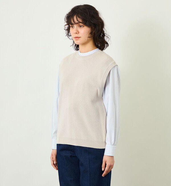 MACKINTOSH PHILOSOPHY「GREY LABEL ファインコットンニットベスト」|ニット・セーター|