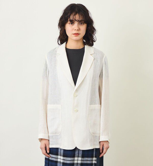 MACKINTOSH PHILOSOPHY「GREY LABEL リネンメッシュシアージャケット」|テーラードジャケット|