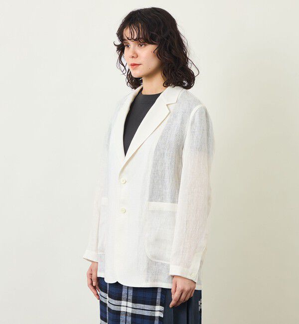 MACKINTOSH PHILOSOPHY「GREY LABEL リネンメッシュシアージャケット」|テーラードジャケット|