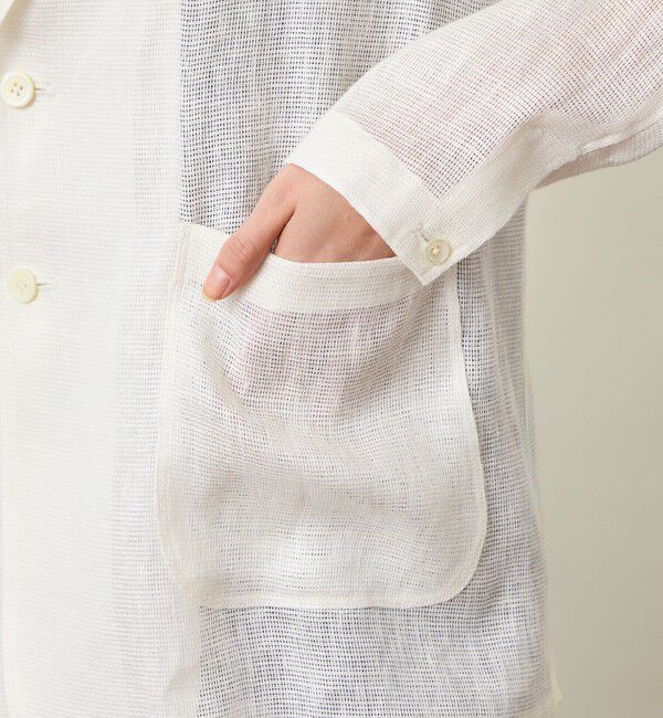 MACKINTOSH PHILOSOPHY「GREY LABEL リネンメッシュシアージャケット」|テーラードジャケット|