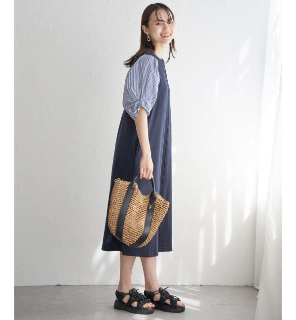 ikka「雑材カラー持ち手2WAYバッグ」|その他|