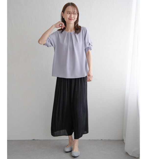 IKKA LOUNGE「シフォンプリーツベルト付きスカーチョ」|その他|
