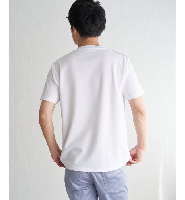 ikka「【親子おそろい】ブロックスポンチ斜め切り替えTシャツ」|Tシャツ・カットソー|