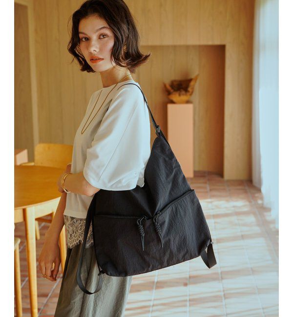 ikka「冷感&撥水ナイロンリュックショルダーバッグ」|その他|