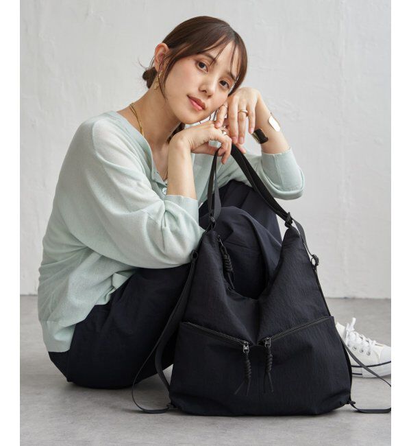 ikka「冷感&撥水ナイロンリュックショルダーバッグ」|その他|