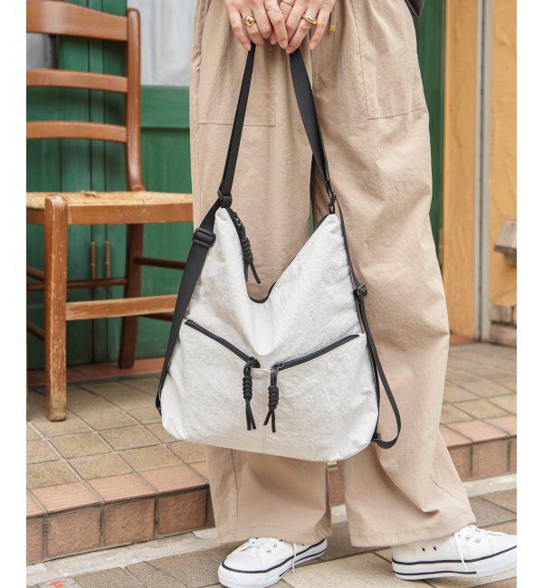 ikka「冷感&撥水ナイロンリュックショルダーバッグ」|その他|