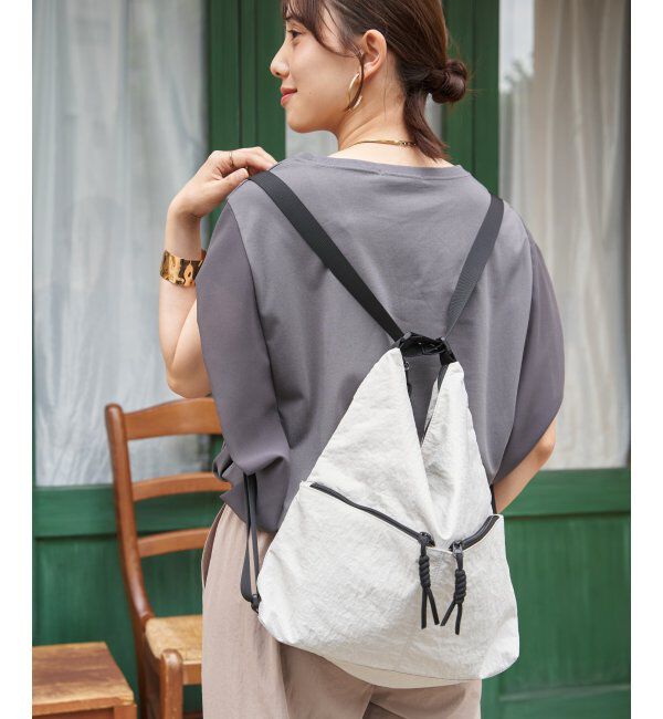 ikka「冷感&撥水ナイロンリュックショルダーバッグ」|その他|