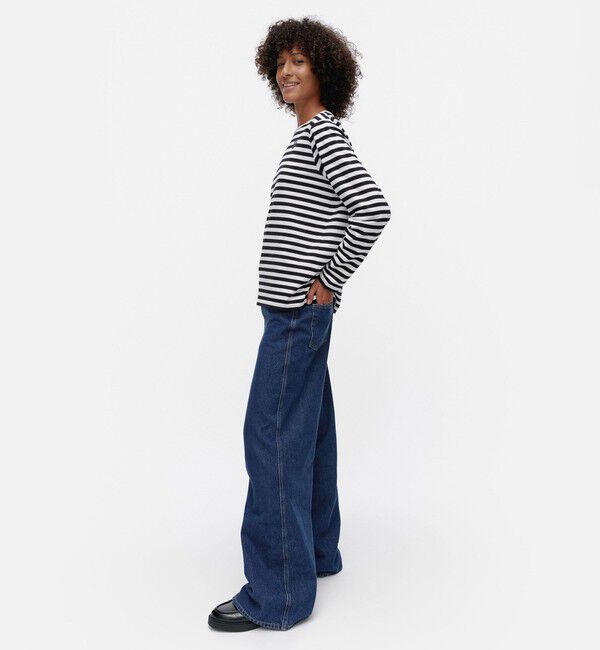 Marimekko「Tasaraita Unikko カットソー」|Tシャツ・カットソー|