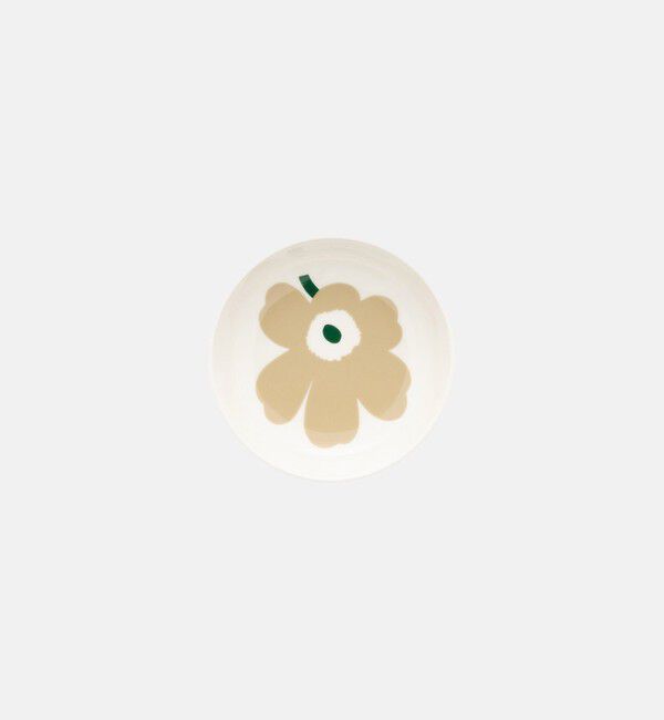 Marimekko「Unikko ディーププレート 13cm」|その他|ホワイト&times;ベージュ