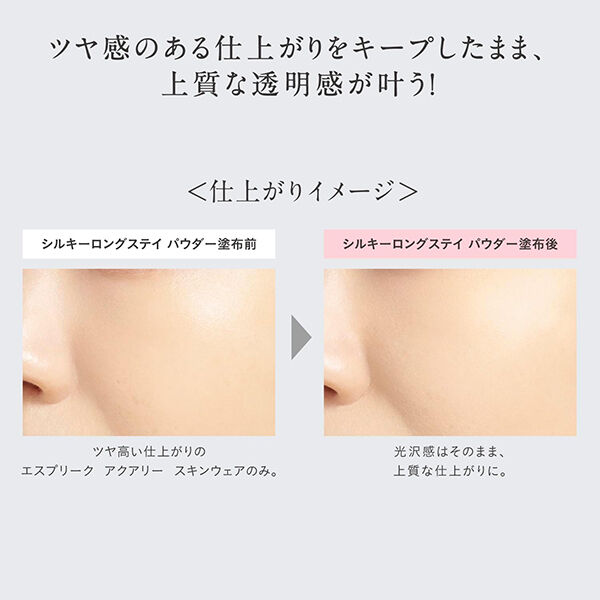 エスプリーク「エスプリーク シルキーロングステイ パウダー 01 ベージュ レフィル/無香料 (6g)」|フェイスパウダー|