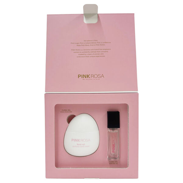  「PINKROSA パフューム＆フレグランスハンドクリームセット フローラルヴェール (5ml、30ml)」|キット・セット|
