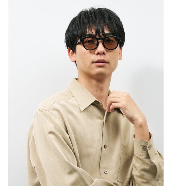  「【WEB限定】ボストン型 調光サングラス | クラウンパント 軽量 紫外線対策 UVカット レンズの色が変わる」|サングラス|