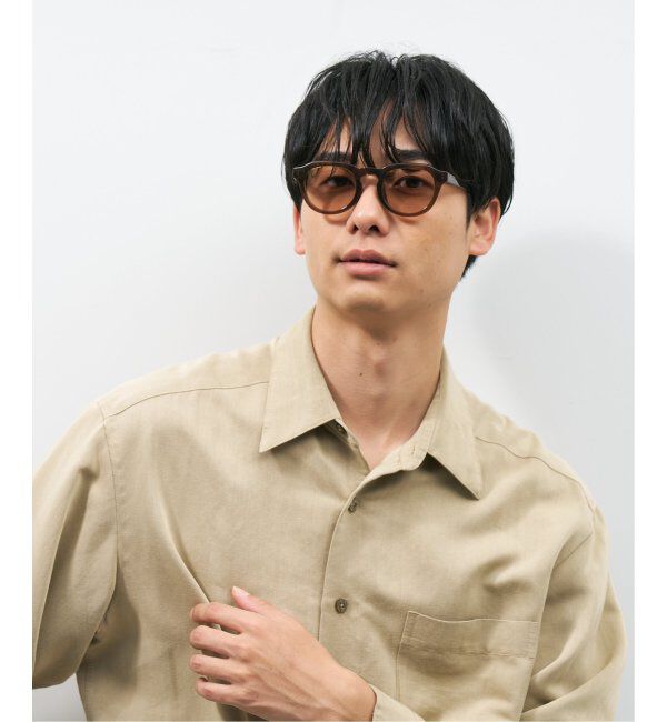  「【WEB限定】ボストン型 調光サングラス | クラウンパント 軽量 紫外線対策 UVカット レンズの色が変わる」|サングラス|