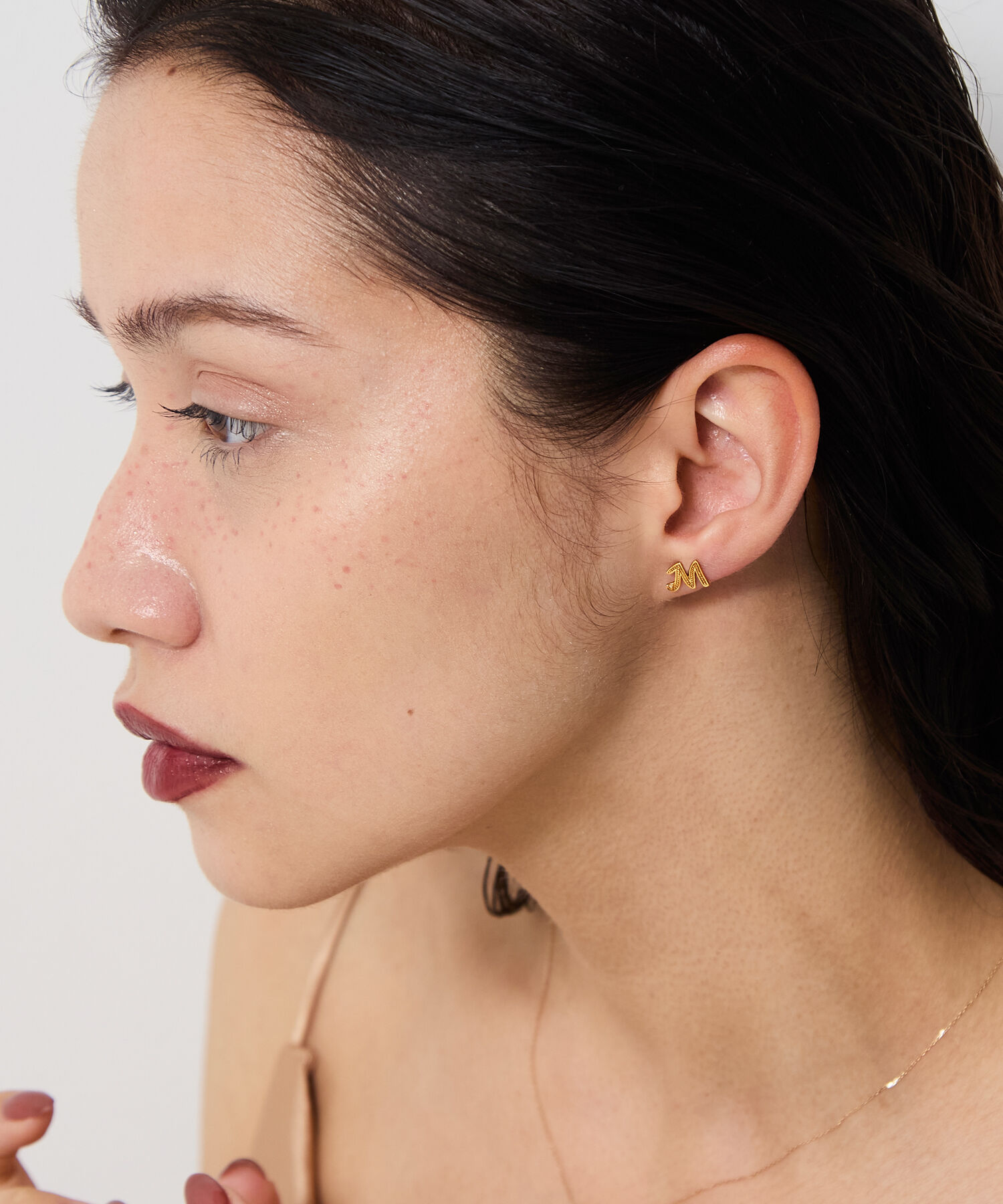  「【片耳】SVイニシャルダイヤモンドピアス」|ピアス|