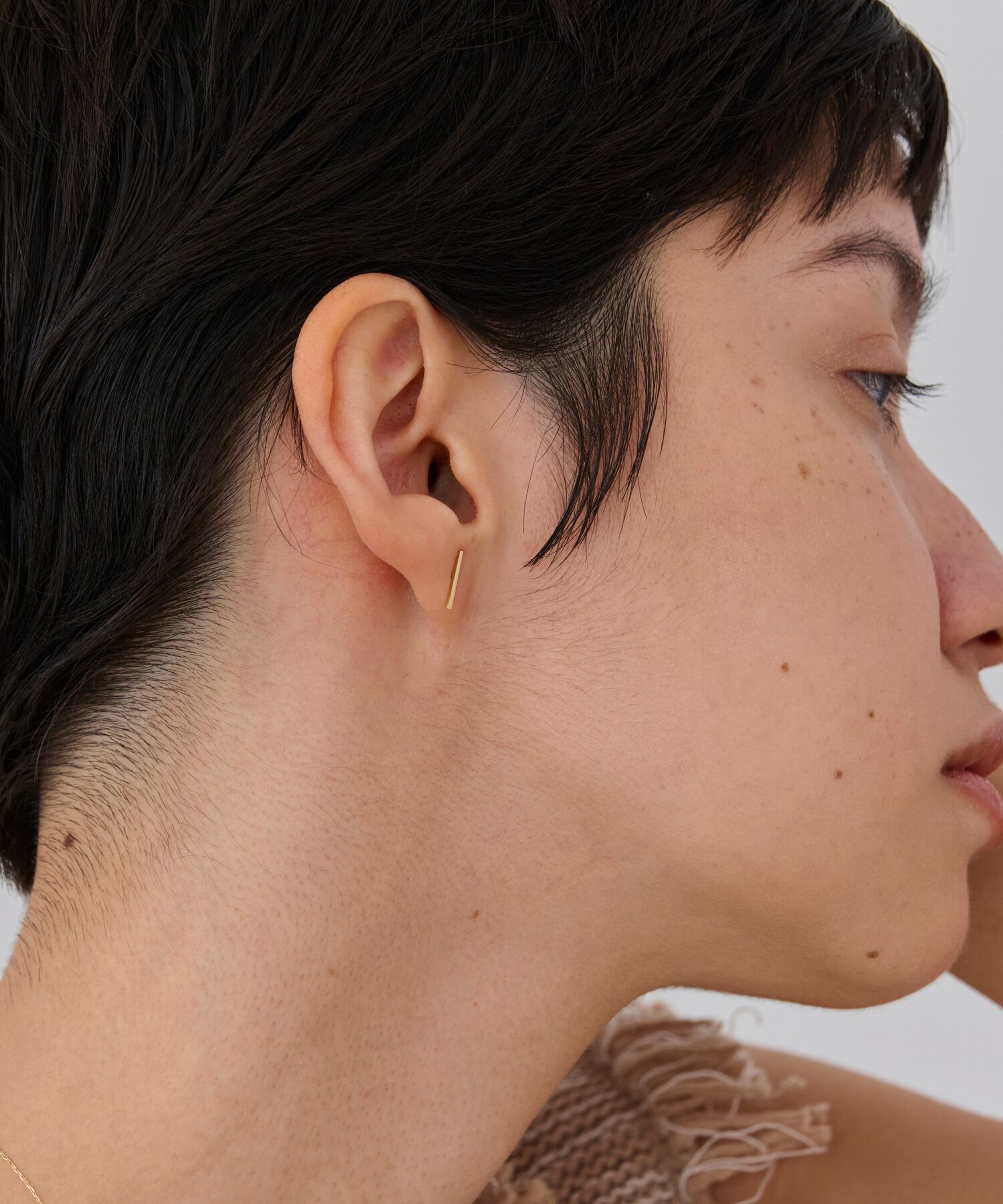 JUPITER「【K18】ラインバーピアス/金属アレルギー対応」|ピアス|